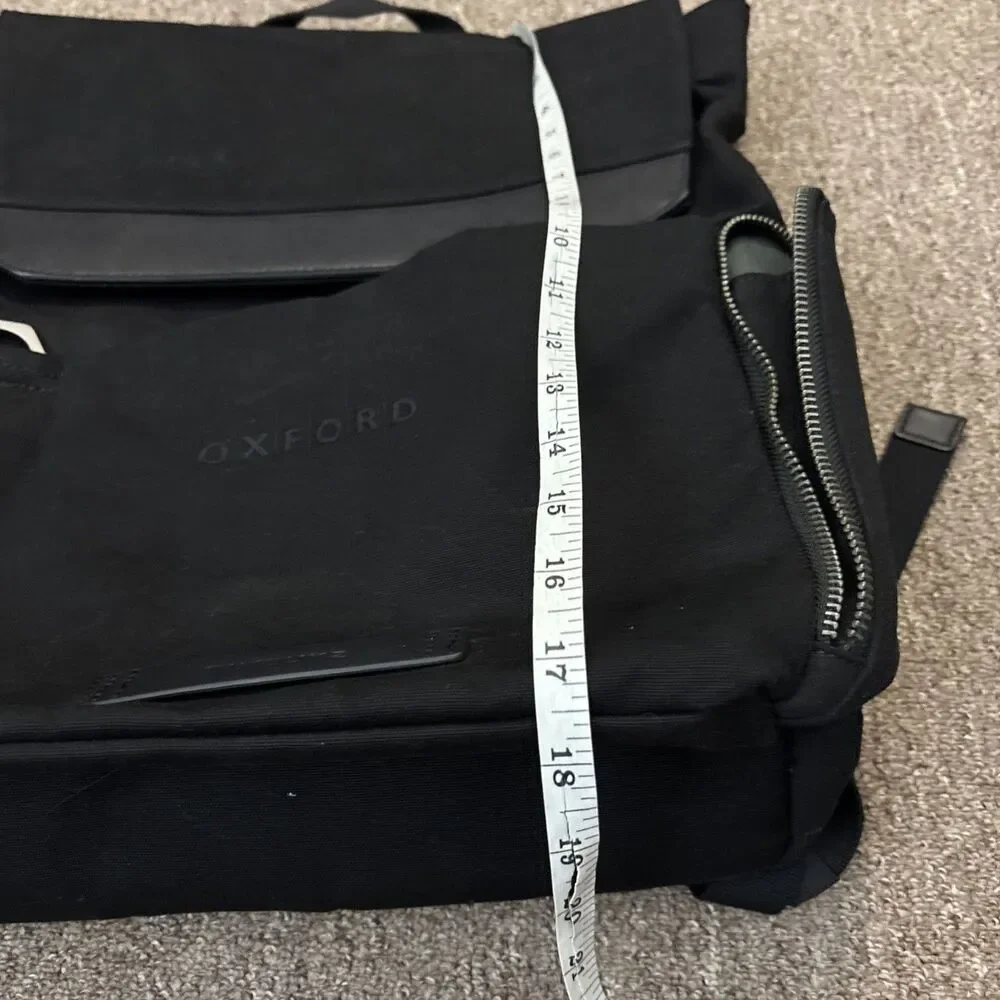 Timbuk2 Men's Jet Black Canvas Foundry Pack Laptop Backpack Work Travel CO logo